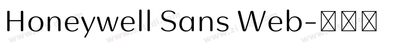 Honeywell Sans Web字体转换